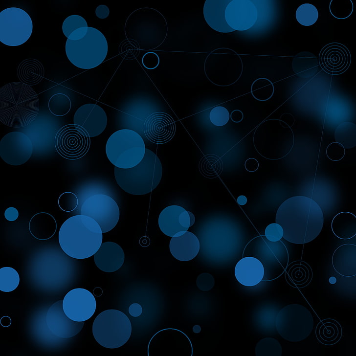 bokeh wallpaper, material style, simple, colorful, Android Marshmallow, HD wallpaper