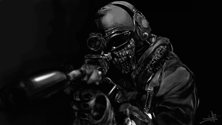 Call of Duty Warzone Vondel Ghost Wallpaper