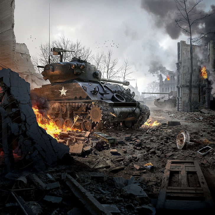 grey battle tanks, World Of Tanks, Wargaming Net, WoTB, Flash HD wallpaper