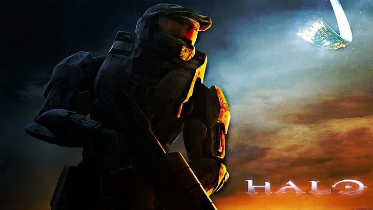 Halo, Video Games, Equipment, Armor, Helmet, Sunshine, halo animation poster, HD wallpaper