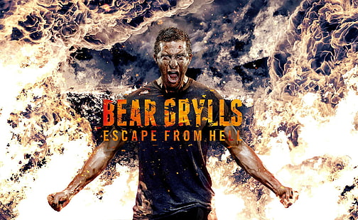 HD wallpaper: fire, man, escape, discovery, bear grylls, vedmed, the  grilsom | Wallpaper Flare