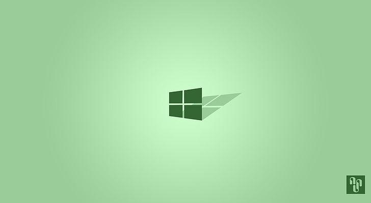 Windows 10, The Green Environment, green Windows OS wallpaper HD wallpaper