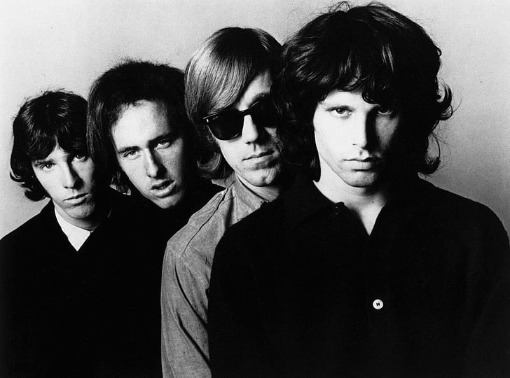 music rock and roll the doors jim morrison monochrome