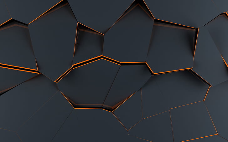 abstract, materail design, material style, polygon art, HD wallpaper