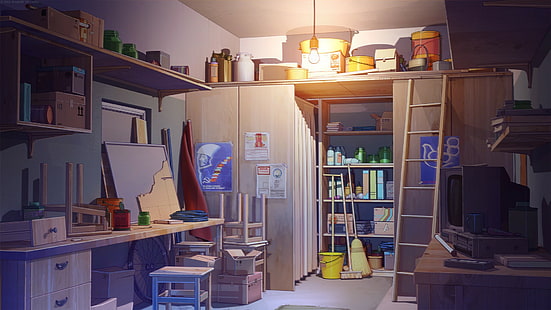 HD wallpaper: anime, room | Wallpaper Flare