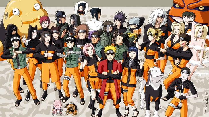 Naruto poster, Naruto Shippuuden, anime, Gaara, Aburame Shino, HD wallpaper