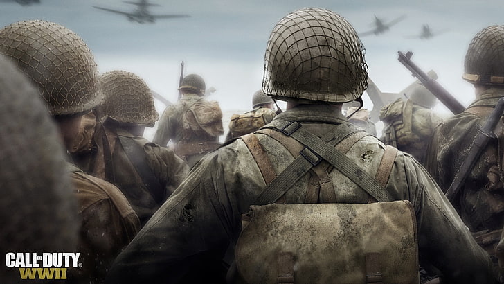 Call of Duty WWII digital wallpaper, Call of Duty WWII wallpaper, HD wallpaper