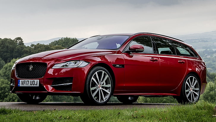 Jaguar, Jaguar XF, Luxury Car, Red Car