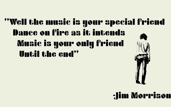 Awesome Jim Morrison Music Quotes Graphic Print