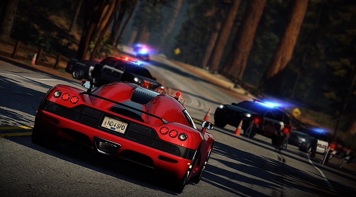Need For Speed Hot Pursuit Screenshots, red sports car, Games, HD wallpaper