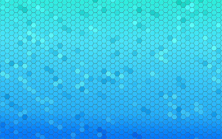 blue honeycomb art wallpaper, patterns, texture, hexagons, 2560x1600, HD wallpaper