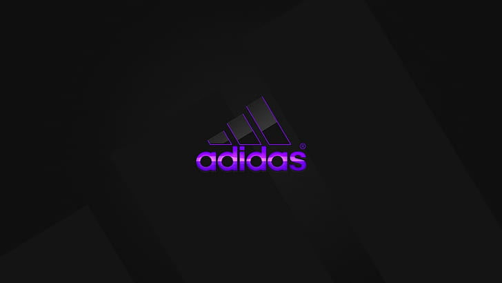 purple, logo, Adidas, HD wallpaper