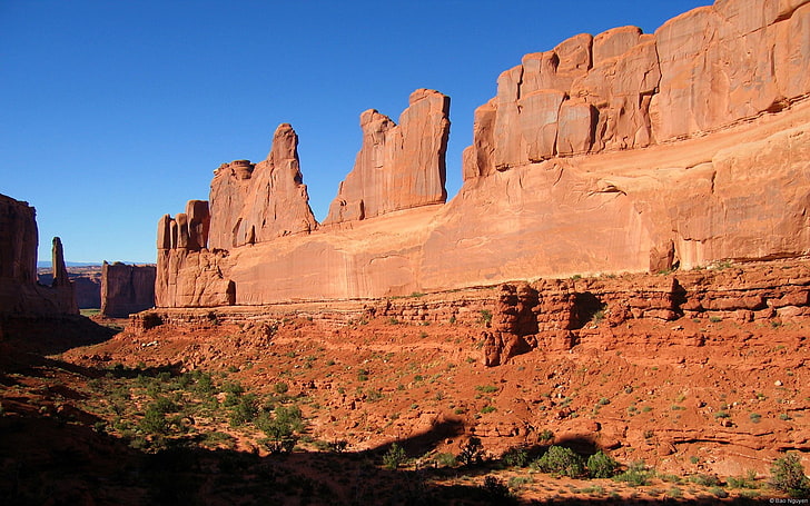desert, nature, landscape, rock formation, Arches National Park, HD wallpaper