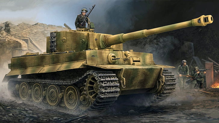 Tiger, the Wehrmacht, Panzerkampfwagen VI, German heavy tank, HD wallpaper