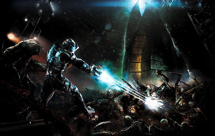 Dead Space, video games, Dead Space 2, illuminated, night, arts culture and entertainment, HD wallpaper