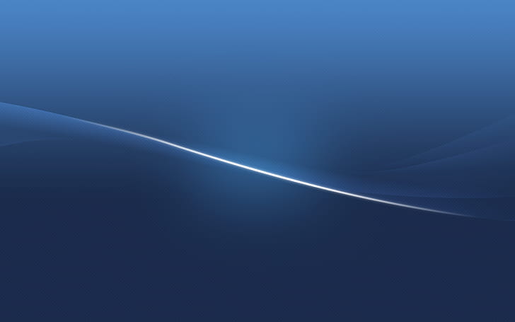 abstract, wavy lines, minimalism, blue background, HD wallpaper