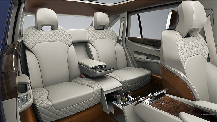 gray vehicle seats, Bentley XP9, car, car interior, vehicle interior, HD wallpaper