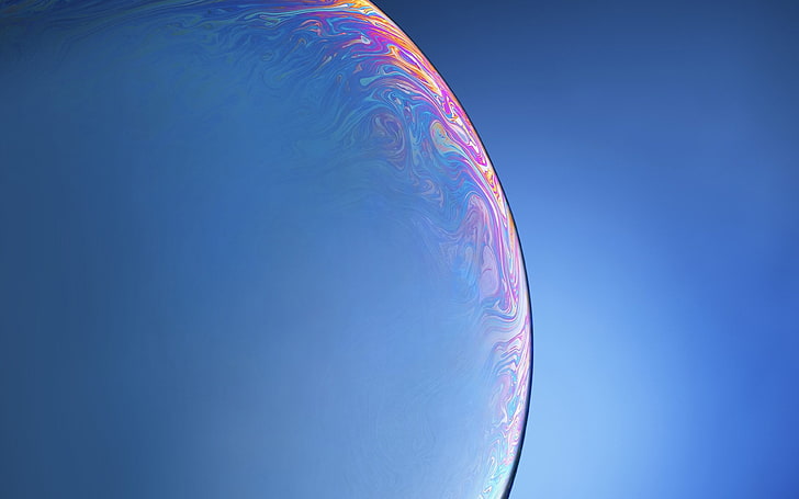 1082x1922px | free download | HD wallpaper: blue, apple, iphone, xs, max,  official, art, bubble, sky, multi colored | Wallpaper Flare