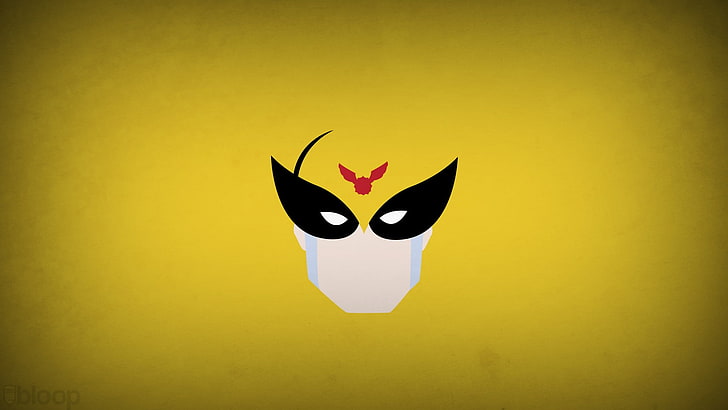 wolverine illustration, hero, Blo0p, Harvey Birdman, yellow, representation