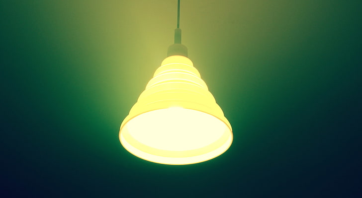 lamp, photography, graphic design, interior design, light bulb, HD wallpaper