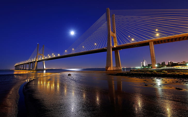 Bridges, Vasco da Gama Bridge, HD wallpaper
