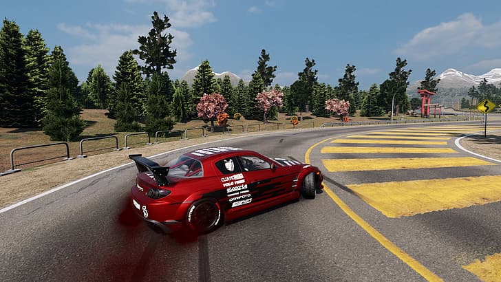 Mazda RX-8, drift, drift cars, CarX Drift Racing Online, screen shot, HD wallpaper