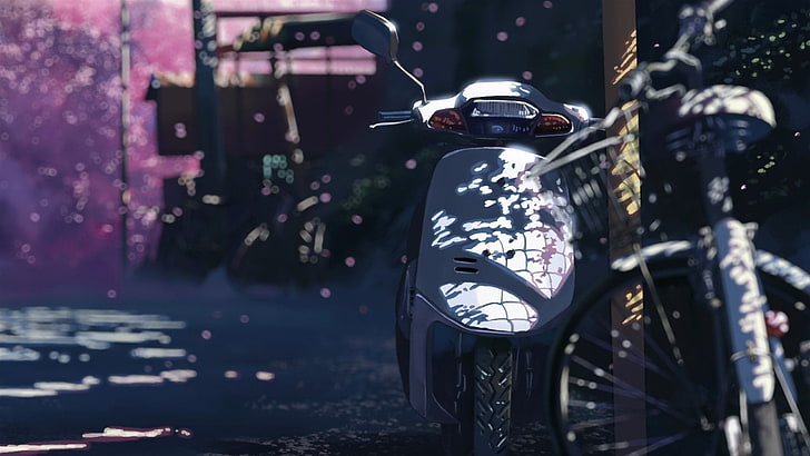 anime, 5 Centimeters Per Second, land vehicle, mode of transportation