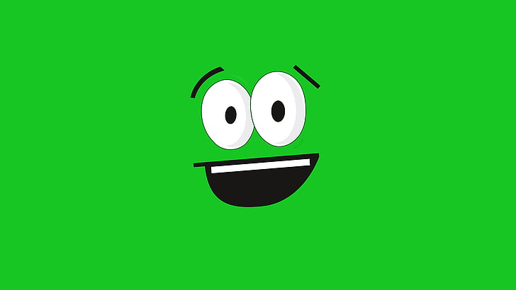 stream, Twitch, Greenbox, studio shot, green color, anthropomorphic smiley face