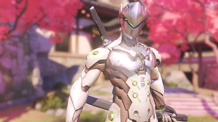 gray and white armored character digital wallpaper, Overwatch, HD wallpaper