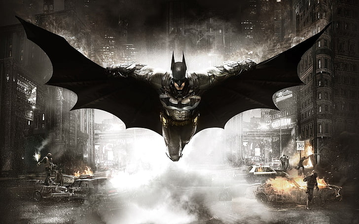 Batman wallpaper, Batman: Arkham Knight, Rocksteady Studios, video games, HD wallpaper