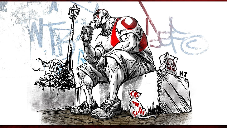today god of war gangsta kratos god of war ascension 1920x1080  Video Games God of War HD Art