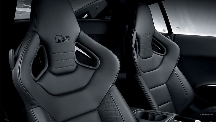 Audi R8, car, bucket seats, vehicle interior, transportation, HD wallpaper