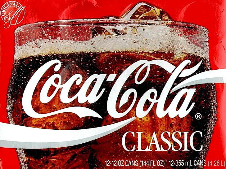 Coca-Cola classic wallpaper, Products, Coca Cola, Advertisement