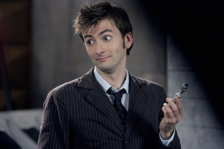 David Tennant, Doctor Who, Tenth Doctor, portrait, one person, HD wallpaper