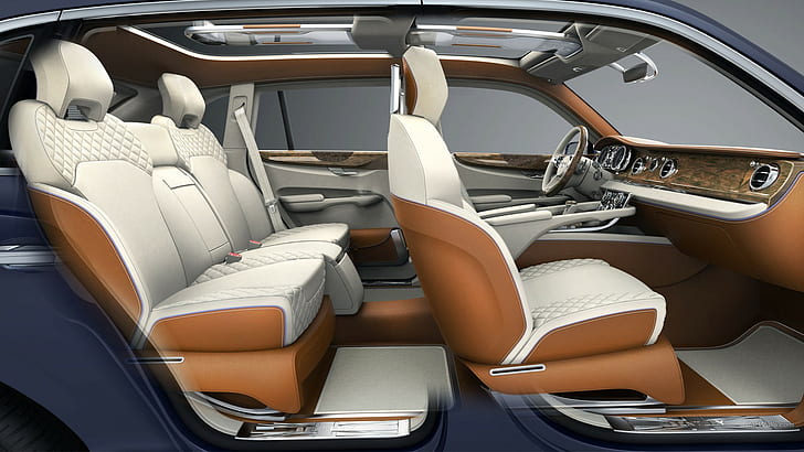 Bentley XP9, car interior, vehicle, HD wallpaper