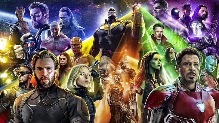 Movie, Avengers: Infinity War, Anthony Mackie, Benedict Cumberbatch, HD wallpaper