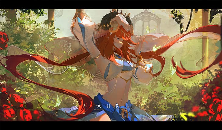 Genshin Impact, artwork, Nilou (Genshin Impact), anime, anime girls, HD wallpaper