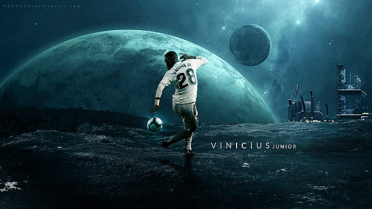 Soccer, Vinícius Júnior, Brazilian, Real Madrid C.F., HD wallpaper