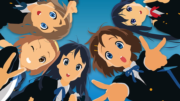 K-ON!, anime girls, Kotobuki Tsumugi, Tainaka Ritsu, Akiyama Mio