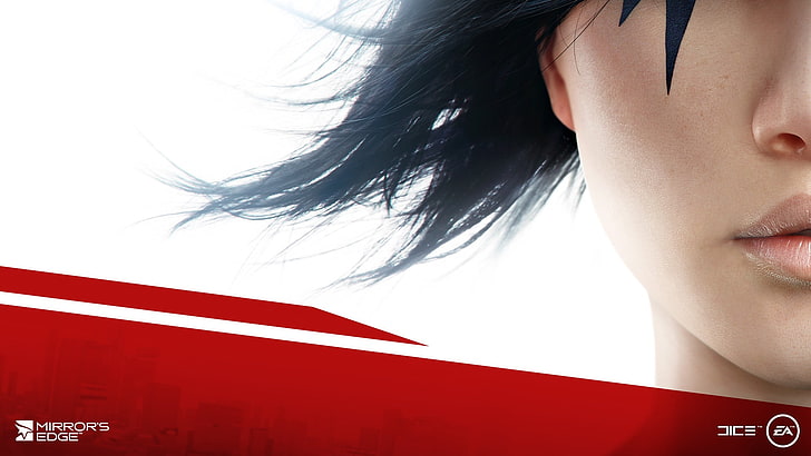 Mirror's Edge, video games, one person, young adult, human body part