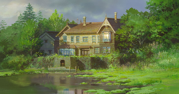 when marnie was there, architecture, water, built structure, HD wallpaper
