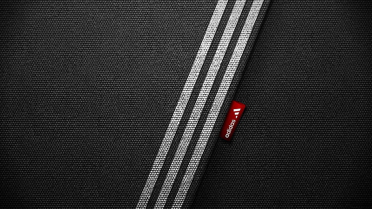 adidas product label, black background, minimalism, backgrounds, HD wallpaper