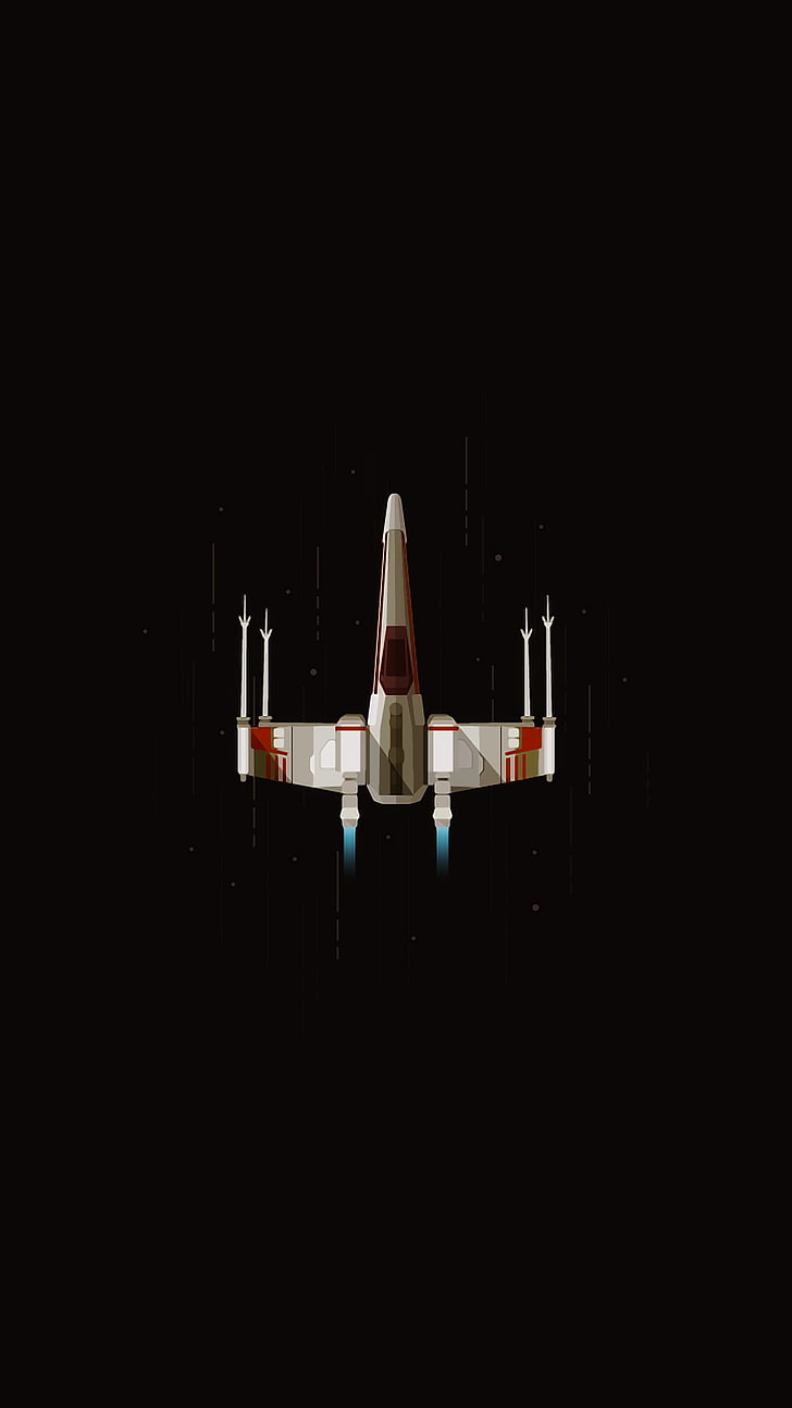 white and red space craft, digital art, portrait display, rocket, HD wallpaper