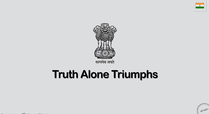 Truth Alone Triumphs_nithinsuren, white background with text overlay