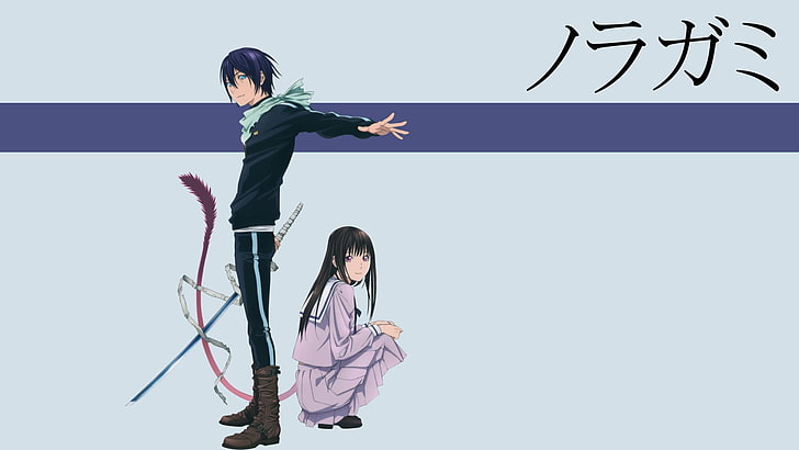 anime character illustration, Noragami, Iki Hiyori, Yato (Noragami), HD wallpaper