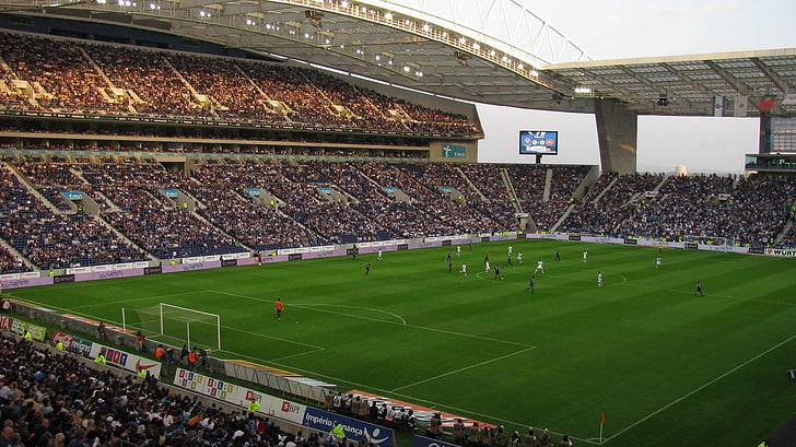 F.C. Porto, football stadium, sport, crowd, spectator, team sport, HD wallpaper