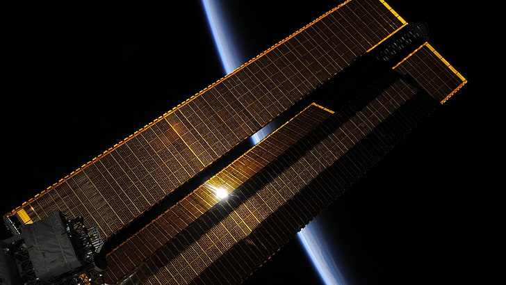 International Space Station, Earth, Roscosmos State Corporation, HD wallpaper