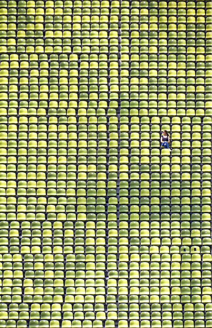 Allianz Arena, FC Bayern, Munich, Germany, stadium seating, HD wallpaper