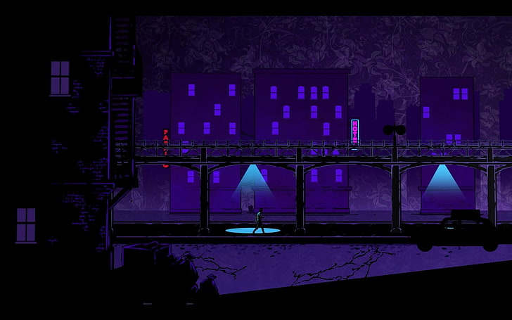 The Wolf Among Us, built structure, architecture, night, illuminated