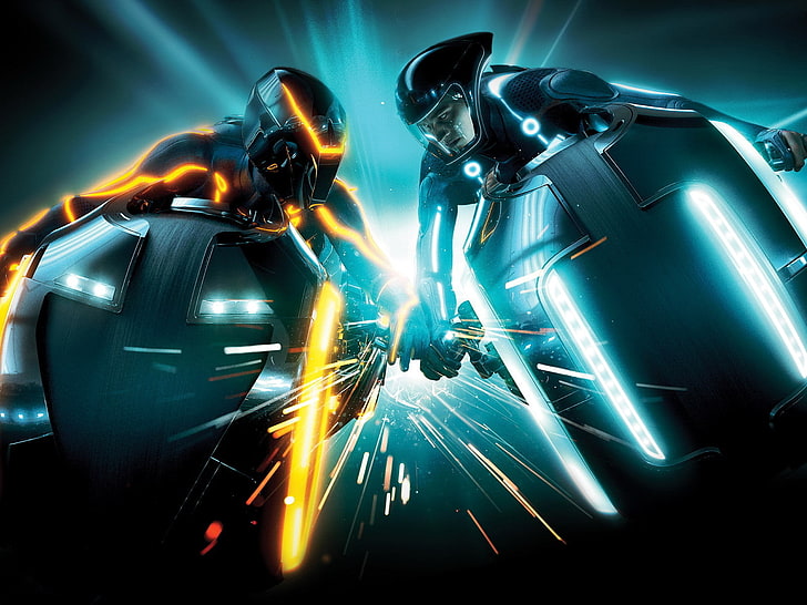 black full-face helmets, the throne, legacy, heritage, tron, stories, HD wallpaper